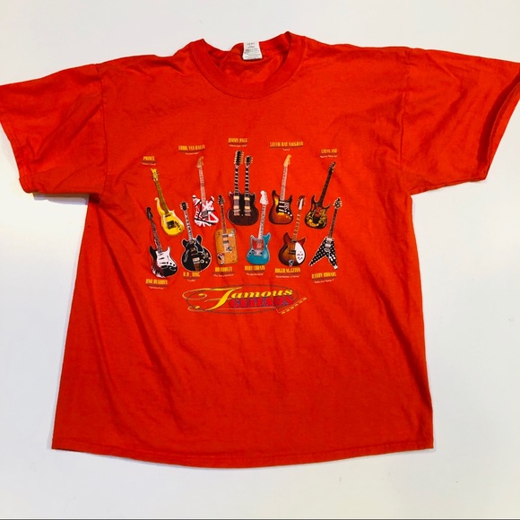 American Traditions. Men’s T shirt. Sz 2XG 2TG. Famous Guitars - Picture 1 of 5